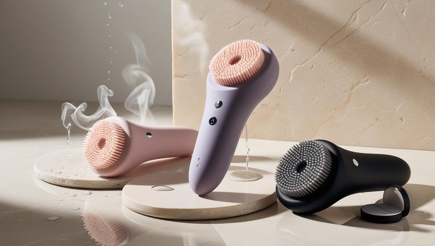 Brosse Nettoyante Chauffante Sovélia™ – Soin Visage Haute Précision